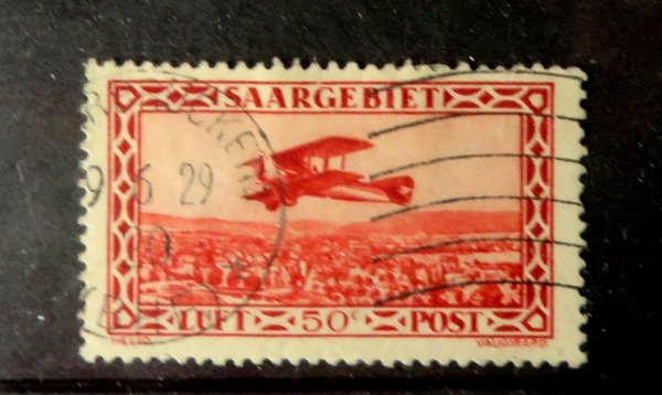 Briefmarke Saargebiet 126 o