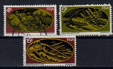 Briefmarken Südafrika 421-23 o