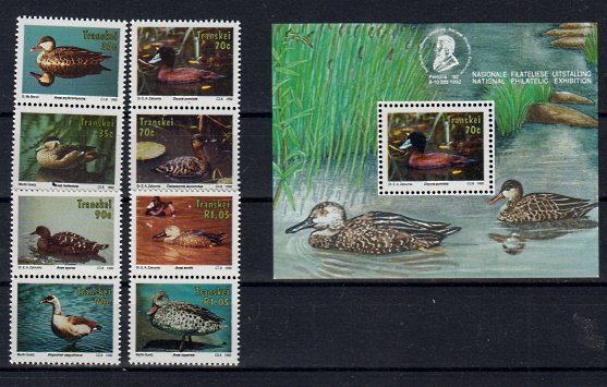 Briefmarken Transkei 287-94 + Block 9 **