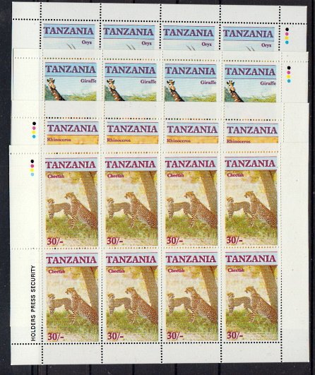 Briefmarken Tansania 328-31 ** KLB