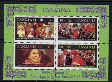 Briefmarken Tansania Block 64 **