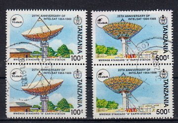 Briefmarken Tansania 908-09 o Paare