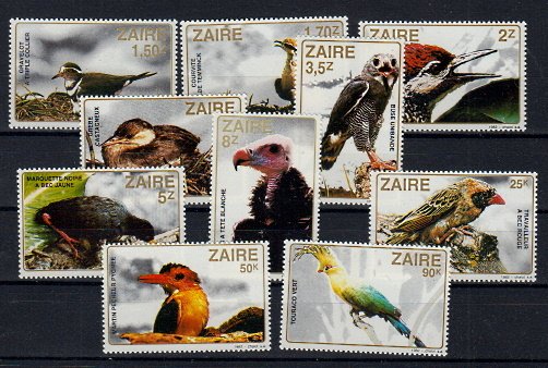 Briefmarken Zaire 792-801 **