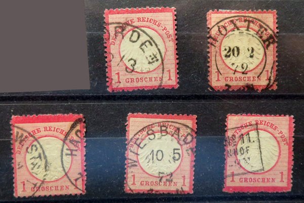 Briefmarke Deutsches Reich 4 o. 5 Marken