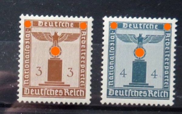 Briefmarke Deutsches Reich Dienstmarke 156/57 **