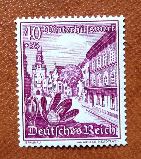 Briefmarke Deutsches Reich 683 ** mit Bug