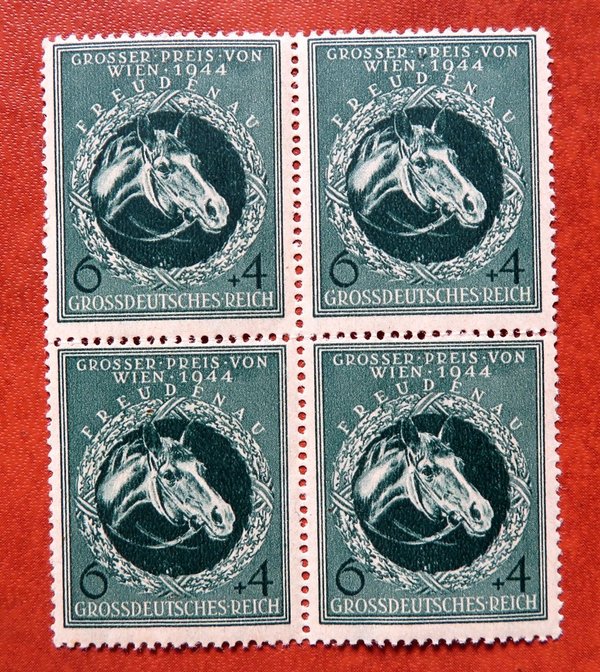 Briefmarke Deutsches Reich 901 ** Viererblock