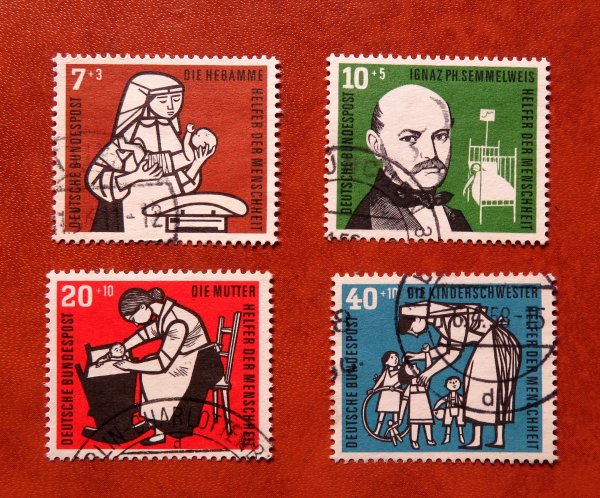 Briefmarke BRD 243/46 o