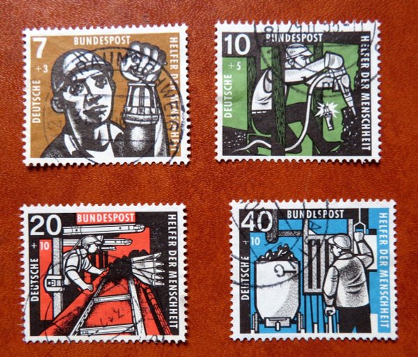 Briefmarke BRD 270/73 o