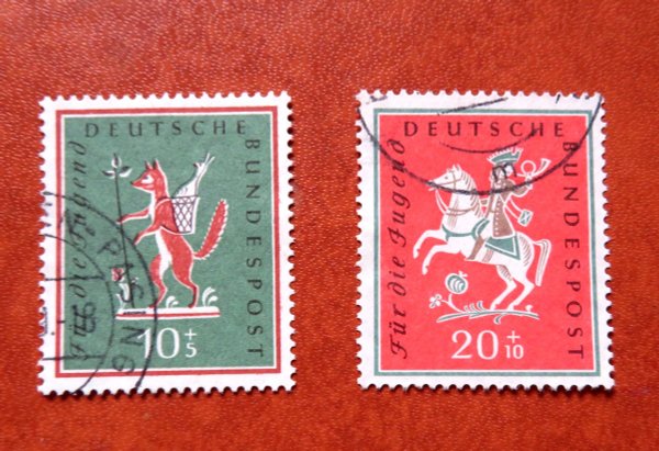 Briefmarke BRD 286/87 o