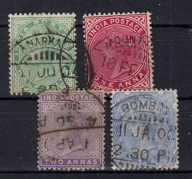 Briefmarken Indien 51-54 o