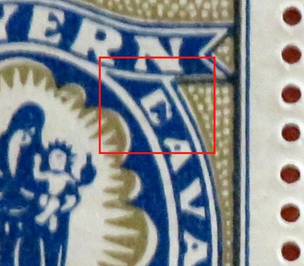 Briefmarke Bayern 188 ** waagrechtes Pärchen. Links PF IV