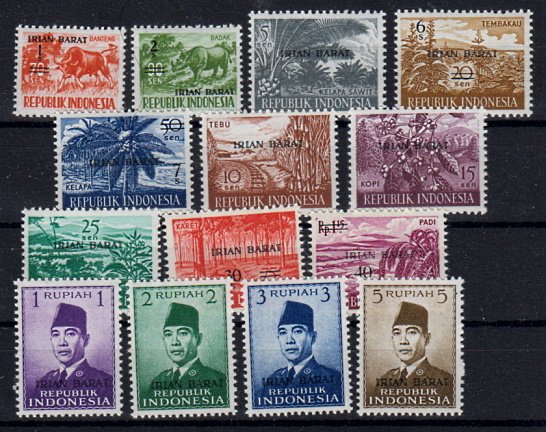 Briefmarken Indonesien West-Irian 1-14 **