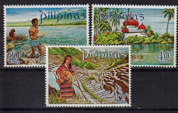 Briefmarken Philippinen 960-62 ** auch als 4er Blöcke