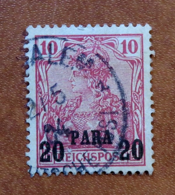Briefmarke Deutsche Auslandspost in der Türkei 13 I o