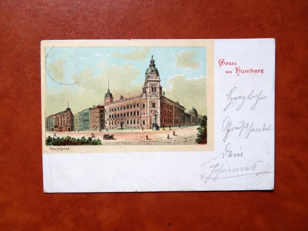 Ansichtskarte Hamburg Hauptpost 1898