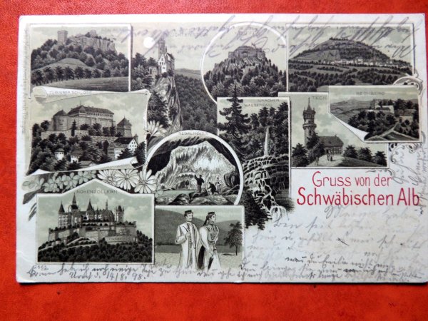 Ansichtskarte Schwäbische Alb 1898