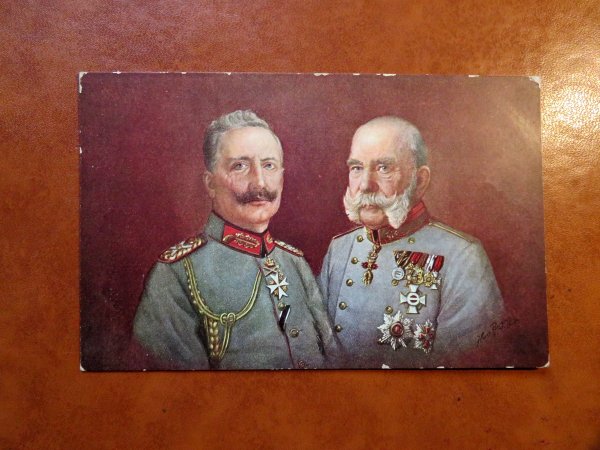 Ansichtskarte Kaiser Franz Joseph und Wilhelm II