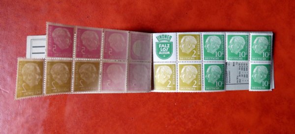 Briefmarke BRD MH 3 ** ohne 5 und 8 Pfennig!