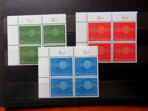 Briefmarke BRD 337/39 ** ER OR VB