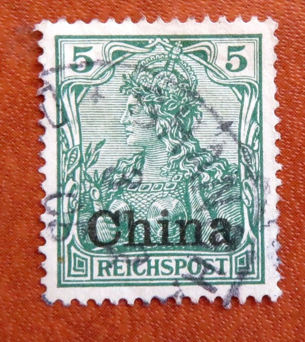 Briefmarke Deutsche Auslandspost in China 16 o