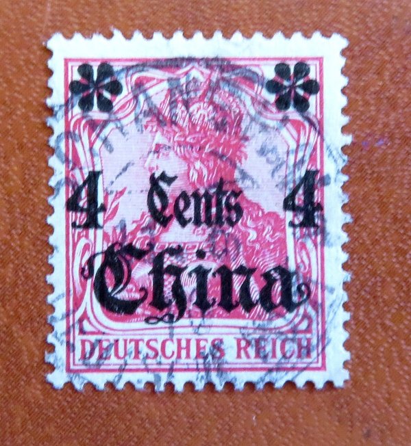 Briefmarke Deutsche Auslandspost in China 30 o