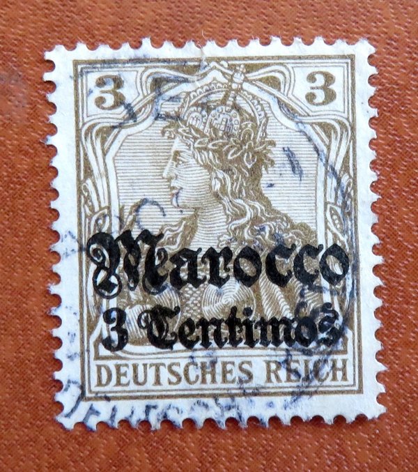 Briefmarke Deutsche Auslandspost in Marokko 34 o