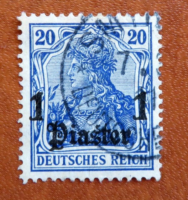 Briefmarke Deutsche Auslandspost in der Türkei 38 o