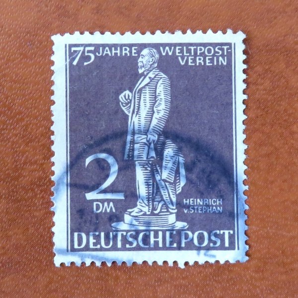 Briefmarke Berlin 41 o etwas erhöht geprüft Schlegel