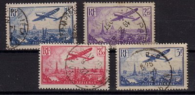 Briefmarken Frankreich 306-09 o