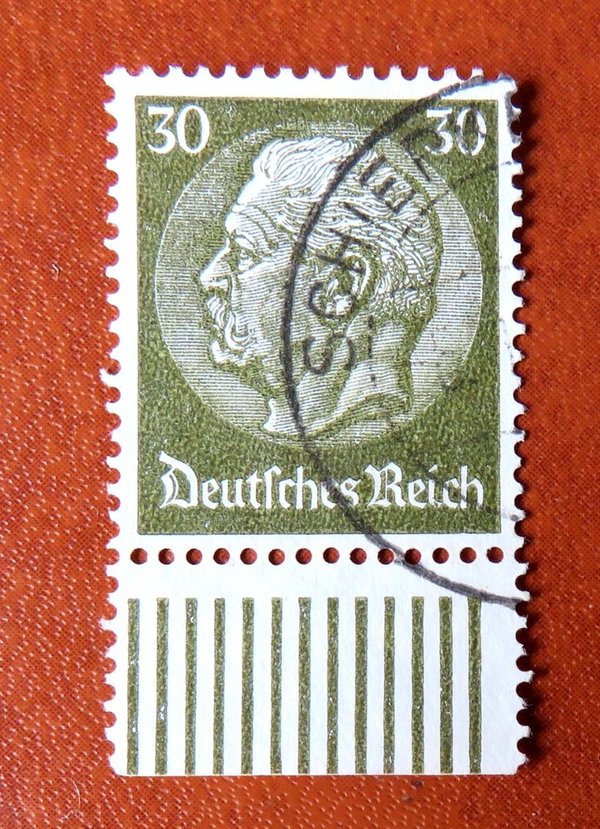 Briefmarke Deutsches Reich 523 WUR o