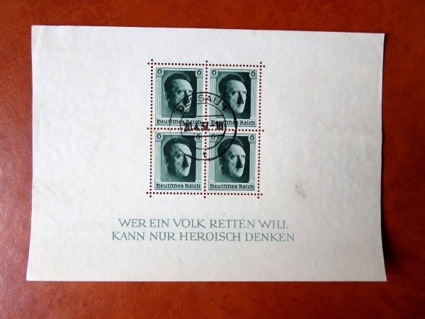Briefmarke Deutsches Reich Block 7 mit 646 o
