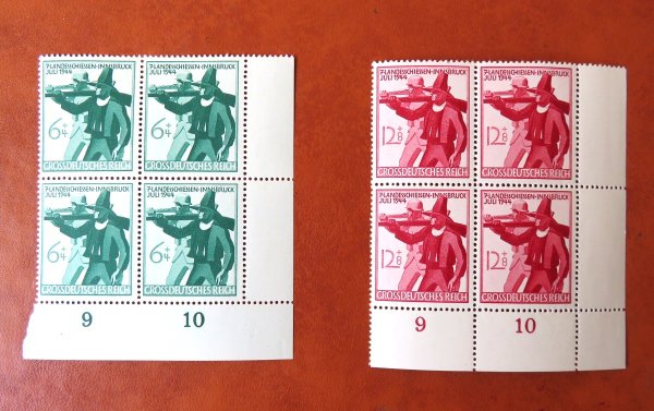 Briefmarke Deutsches Reich 897/98 ** ER UR VB
