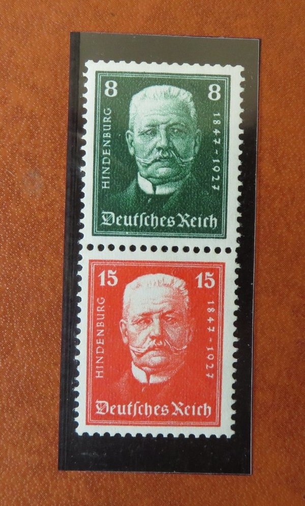 Briefmarke Deutsches Reich S 36 * mit 403/04