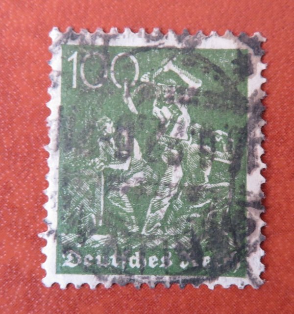 Briefmarke Deutsches Reich 187 c o geprüft Infla