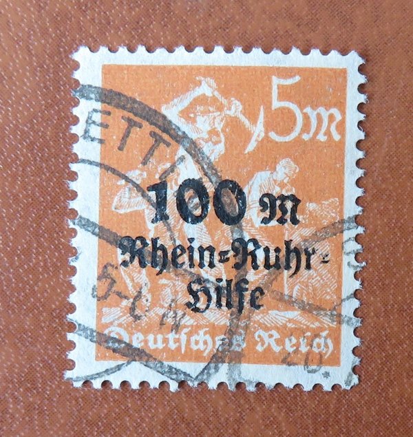 Briefmarke Deutsches Reich 258 o geprüft. Stempel falsch!