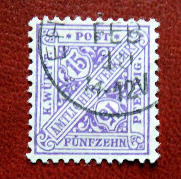 Briefmarke Württemberg 252 o