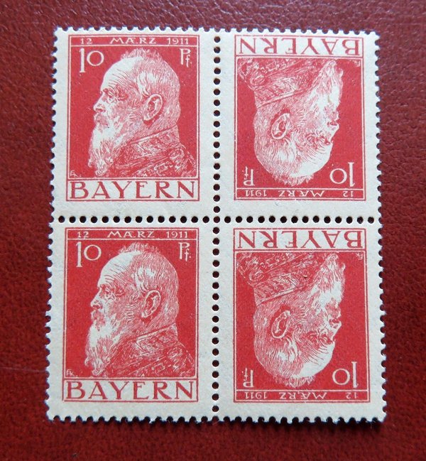 Briefmarke Bayern K2 III ** VB der 78