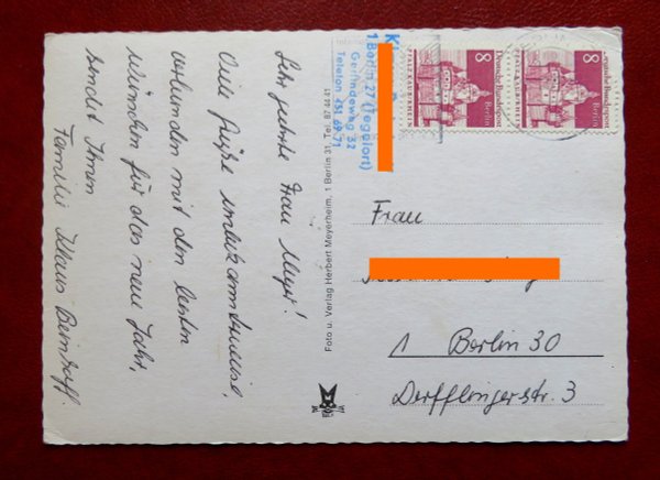 Brief / Ansichtskarte Berlin 271 MeF
