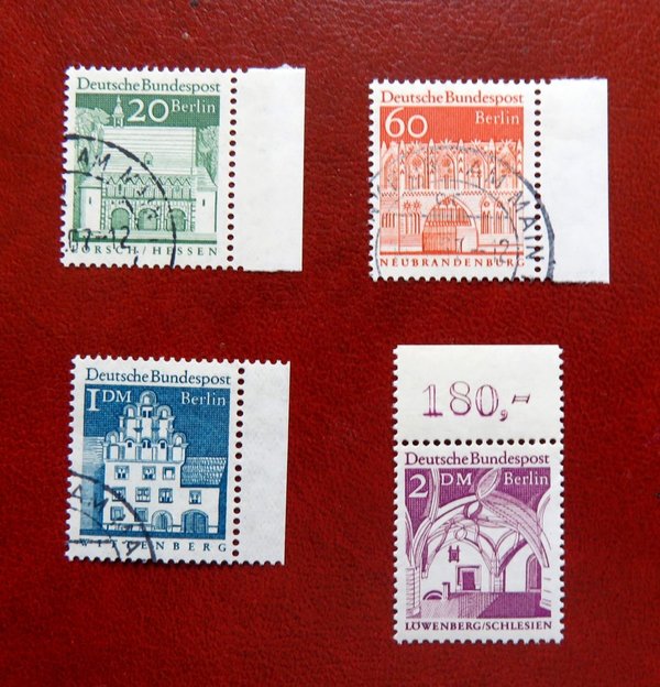 Briefmarke Berlin 273 o, 278 o, 282 o, 285 ** alles RS