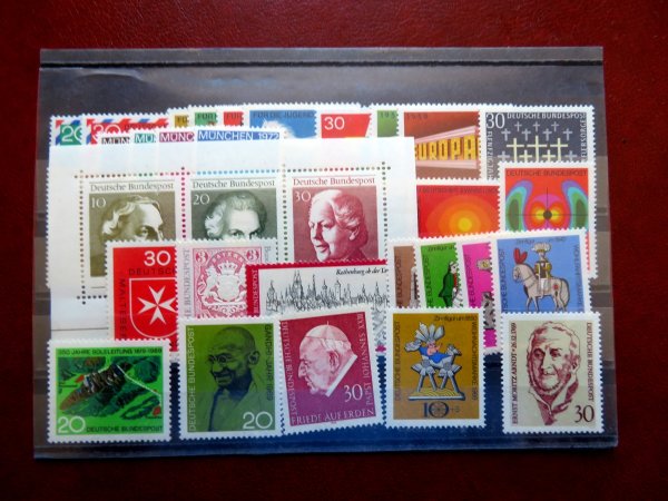 Briefmarke BRD Jahrgang 1969 ** 576/611