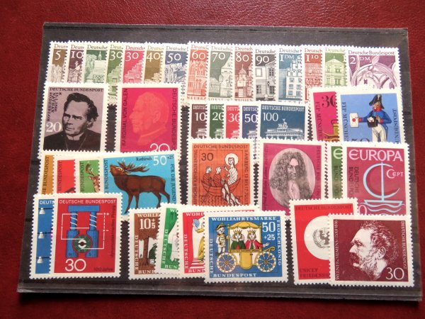 Briefmarke BRD Jahrgang 1966 ** 489/528