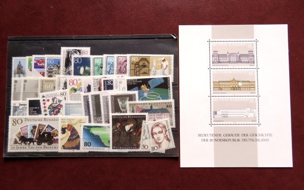 Briefmarke BRD Jahrgang 1986 ** 1268/1305
