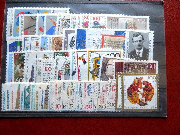 Briefmarke BRD Jahrgang 1989 ** 1397/1443