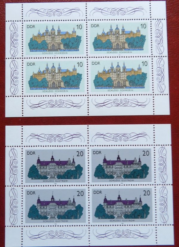 Briefmarke DDR 3032/3033 ** KB. 2 Kleinbögen