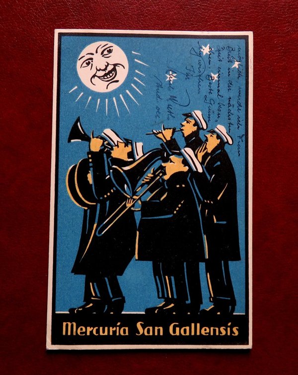 Ansichtskarte Schweiz St. Gallen Burschenschaft Mercuria San Gallensis 1922