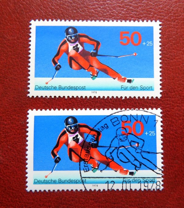 Briefmarke BRD 958 ** und o