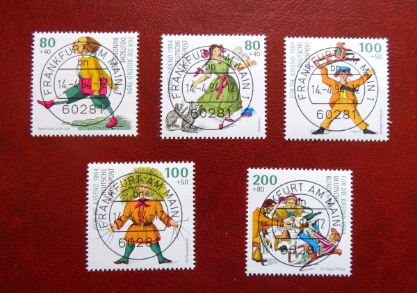 Briefmarke BRD 1726/30 o