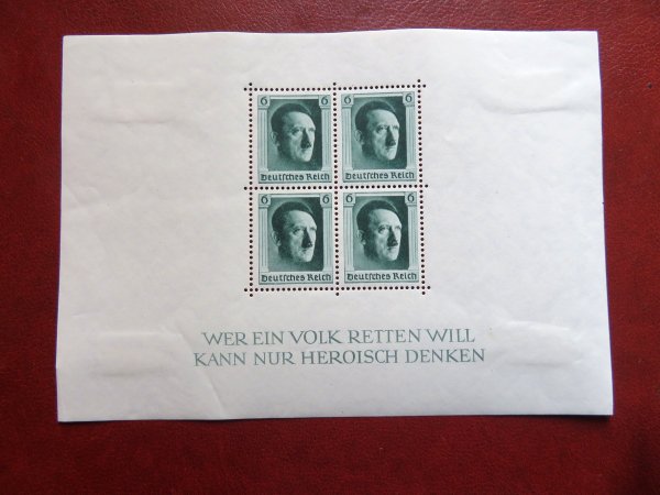 Briefmarke Deutsches Reich Block 7 mit 646 *