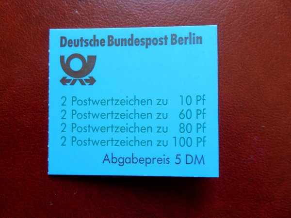 Briefmarke Berlin MH 15 oZ ** mit 795, 796 und 834